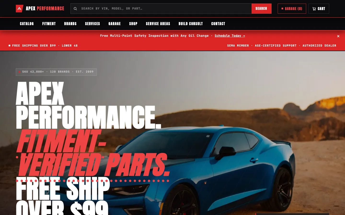 Apex Performance website
